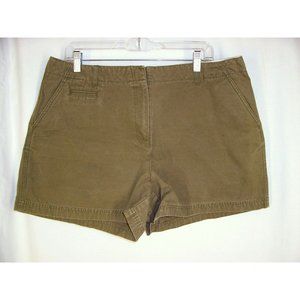 Isaac Mizrahi Shorts 16 Olive Green Cotton Canvas for Target